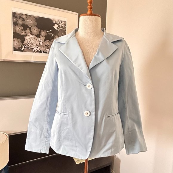 Lafayette 148 Classy Baby Blue Formal/Party Blazer Very Pretty US4 - W549 - Picture 2 of 11